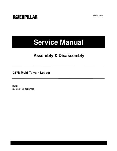 cat 257b maintenance manual